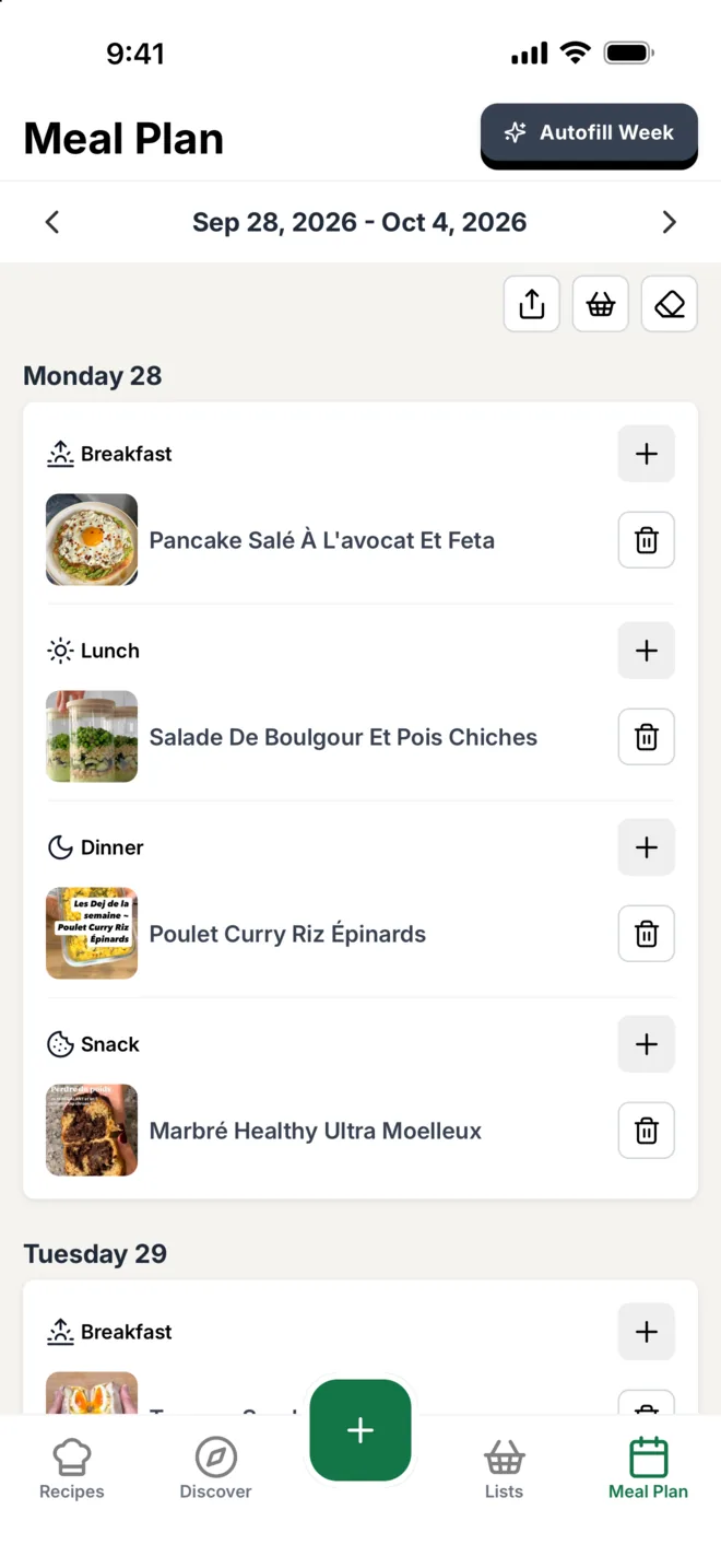 The Citron meal plan for the week, with recipes for breakfast, lunch and dinner